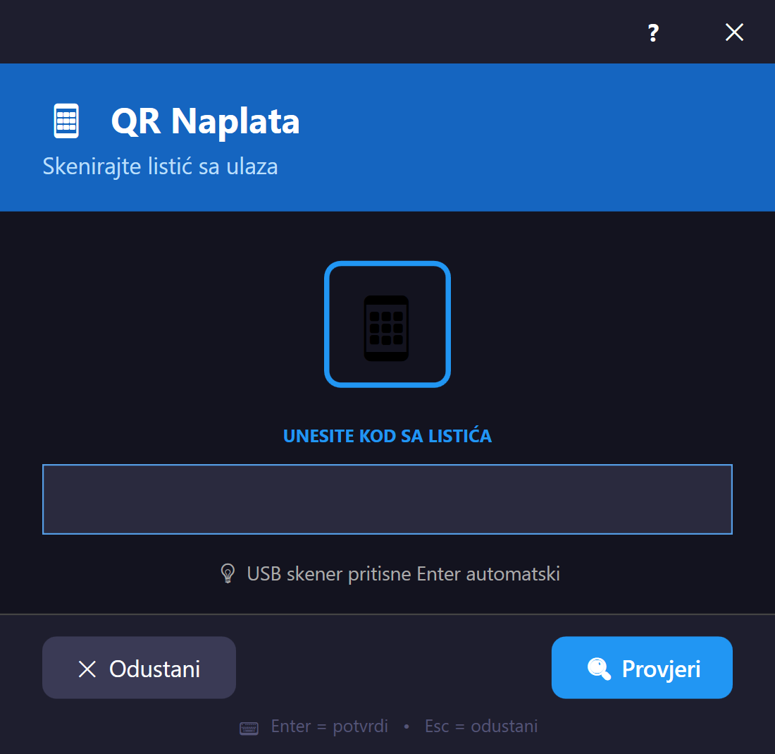 QR checkout